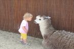 Nadia w mini zoo . oko w oko z przyrodą