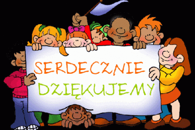 Podziękowania dla rodziców.
