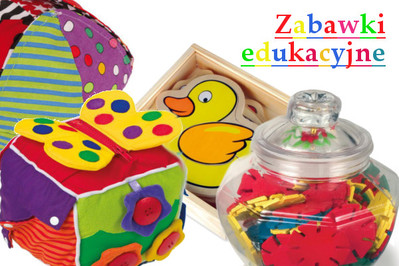 Kolorowe zabawki edukacyjne dla maluchów i starszaków
