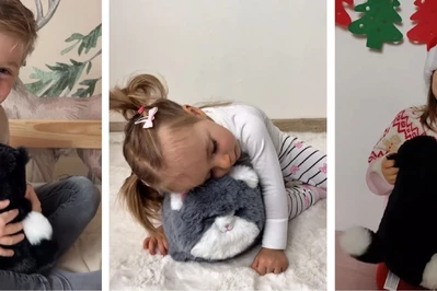 Kotki Huggy Luv wywołują dziecięce uśmiechy