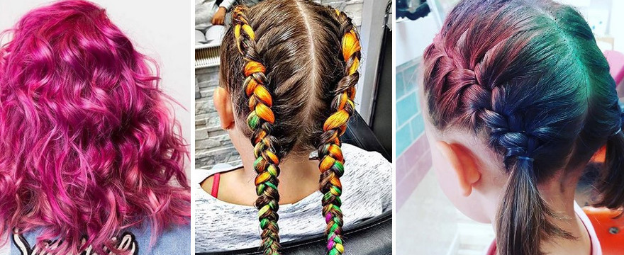 Kolorowe włosy to wśród dzieci hit lata 2018!