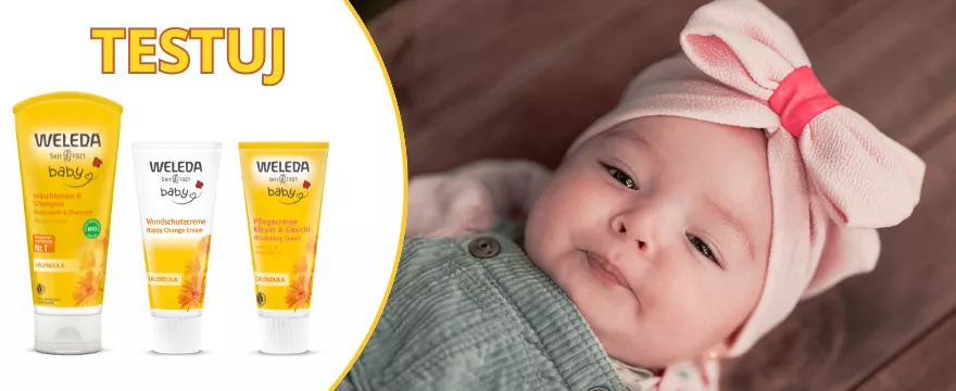 Poznaj kojącą moc nagietka w kosmetykach Weleda Baby Calendula