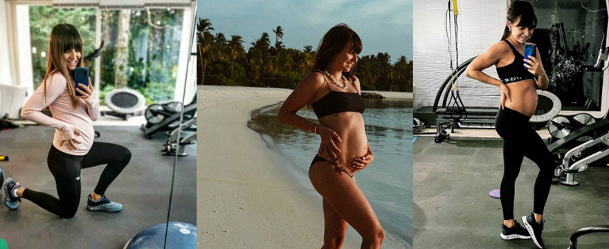 Anna Lewandowska radzi jak ćwiczyć mięśnie brzucha w ciąży