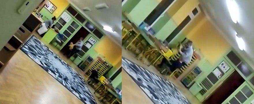 Opiekunka rzuciła dzieckiem w przedszkolu – nagranie trafiło do sieci!