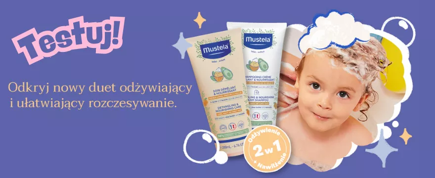 Jak pielęgnować kręcone i plączące się włosy dziecka po 3 roku życia? Sprawdź i testuj kosmetyki Mustela.