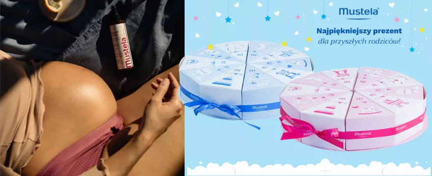 Pomysł na prezent na baby shower - tort Mustela! Zdobądź wyjątkowy zestaw kosmetyk&oacute;w