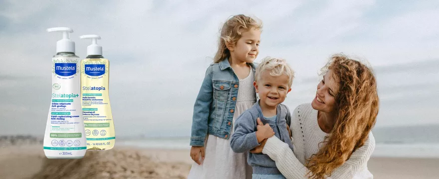 Wygraj 1 ze 100 box&oacute;w z kojącymi produktami Mustela Stelatopia&reg;