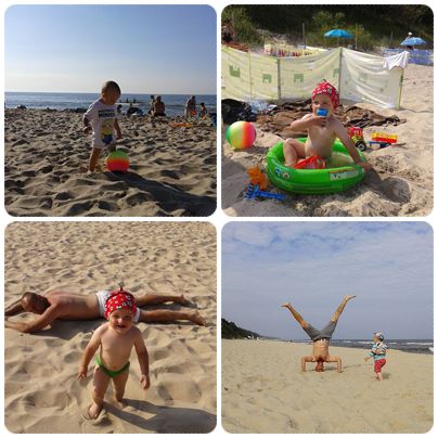Kocham lato za zabawy na piasku z mamą i tatą :) (preparaty Ziajka)