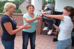 Franek podczas zabawy z mamą, babcią i prababcią :)