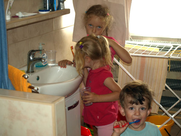 Mycie ząbków w świetnym towarzystwie!