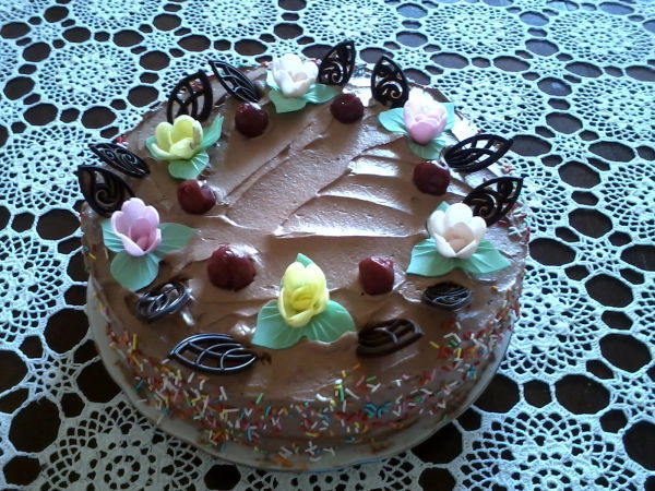 Tort czekoladowo wiśniowy. 