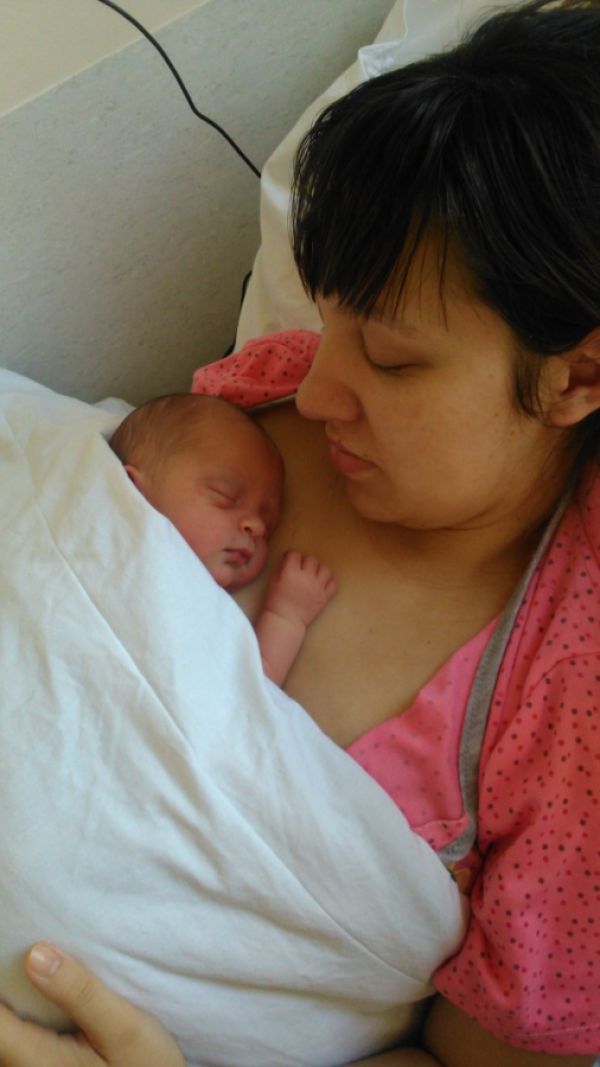 Ja, mama i nasze pierwsze po urodzeniu wspólne chwile