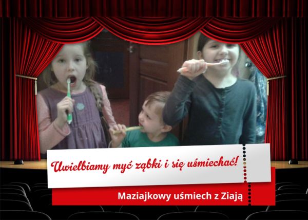 Zdrowe i lśniące ząbki na 3 :-) Największą radość moim dzieciom podczas mycia ząbków sprawia  pasta kolorowa,szczoteczka bajkowa i uśmiech mamusi, kiedy szczotkowaniom nie ma końca, bo radość z mycia zabków jest oszałamiająca! 