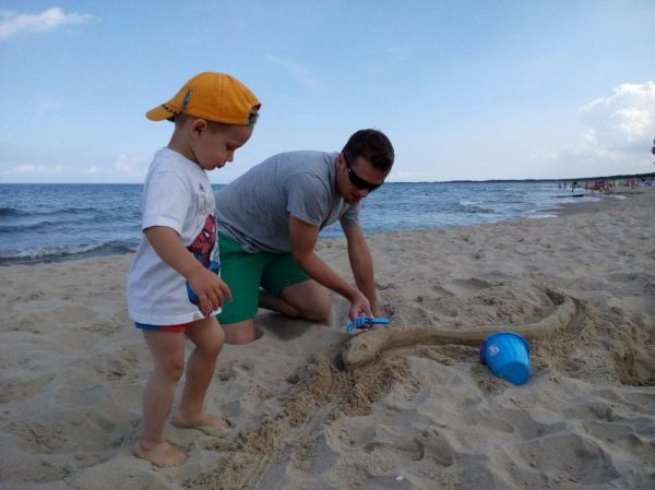 Zabawy na plaży