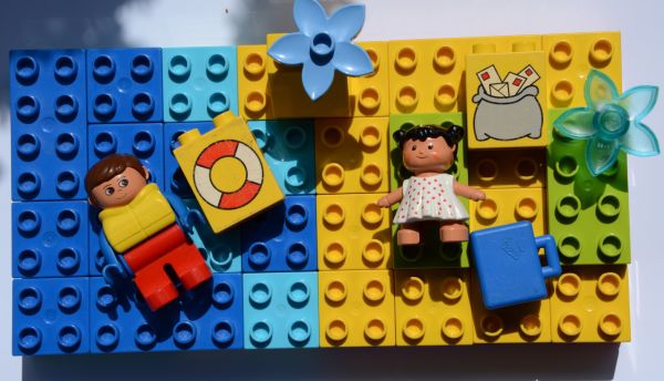 Wakacyjna pocztówka z klocków LEGO DUPLO