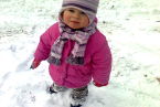 moja córcia uwielbia snieg