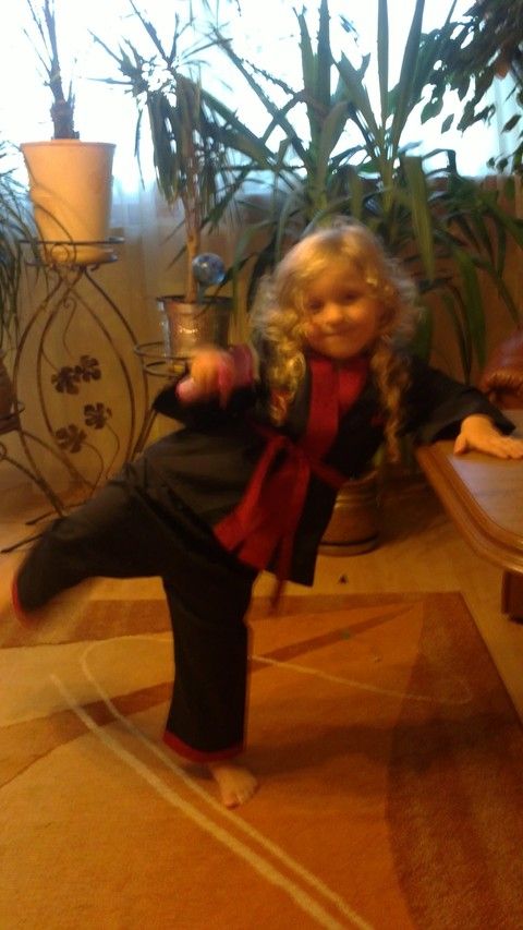 Trzyletnia mistrzyni karate