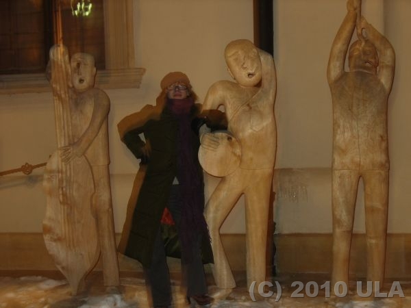 Na Zamku Książąt Pomorskich w Szczecinie poderwałam trzech drewniaków :-)
