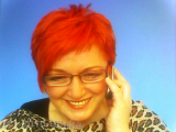 Efekt wczorajszego farbowania włosów na dzisiejszym zdjęciu :-)