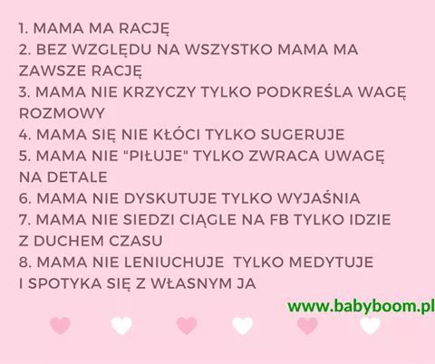 Mama ma rację