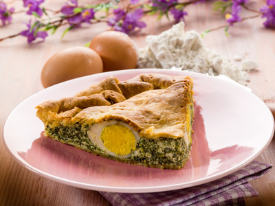 Tarta szpinakowo-serowa