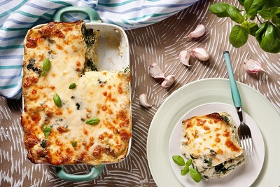 Lasagne z kurczakiem i pesto